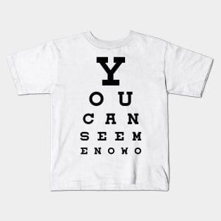 Eye Chart Kids T-Shirt